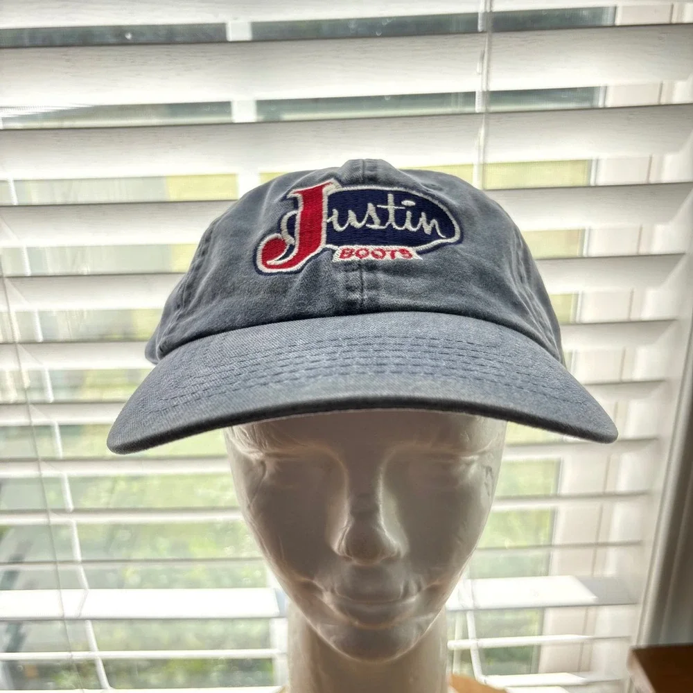 Justin‎ Boots Hat Mens OSFM Navy Blue 2001 George Strait Music Festival Cap